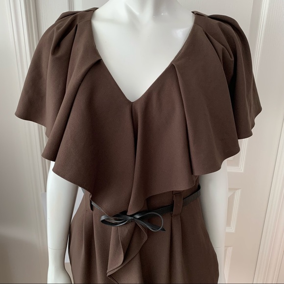 Black Halo Ruffle Sheath Dress - Picture 5 of 16